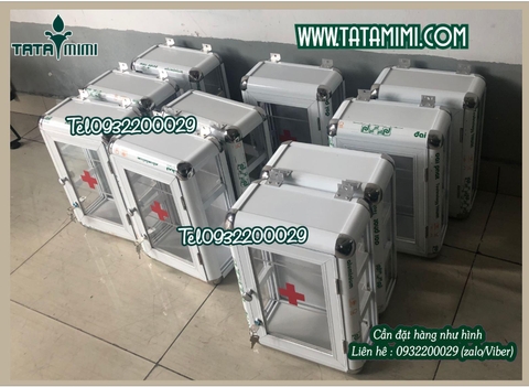 Tủ y tế nhôm mica có kích thước sao