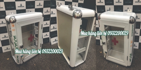 Tủ thuốc viền bo nhôm chắc chắn