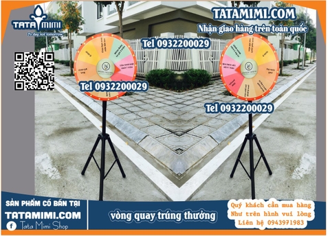 Vòng quay may mắn có chân đứng tam giác