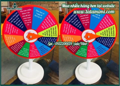 Vòng quay để bàn lấy liền trong ngày cuối năm