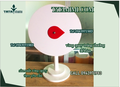 Vòng quay trúng thưởng để bàn với tổng cao từ 60cm