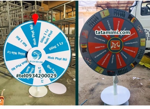 Vòng quay may mắn với nội dung thay thế được