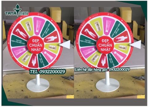 Vòng quay may mắn để bàn với bán kính 40cm