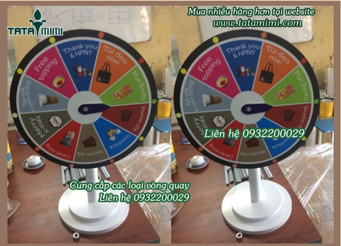 Vòng quay may mắn để bàn dùng cho dịp tất niên cuối năm