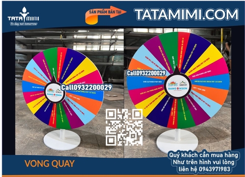 Vòng quay may mắn, vòng quay trúng thưởng để bàn