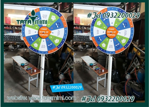 Cấu tạo của vòng quay may mắn để đất