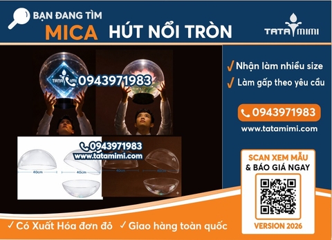 Quả cầu mica trưng bày – Quả cầu acrylic trưng bày cho sự kiện và triển lãm