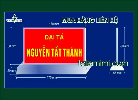 Biển chức danh mica Bộ đội