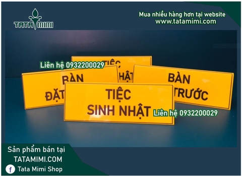 Biển chữ A để bàn