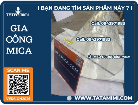 Mica ống đường kính 70cm