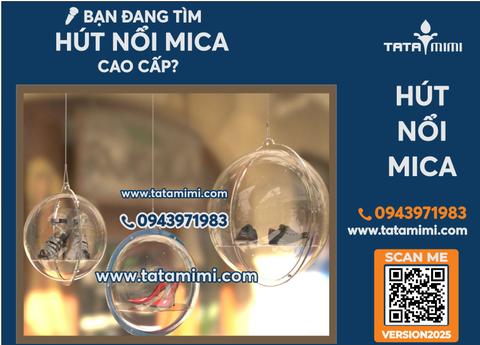 Quả Cầu Trưng Bày Treo Bằng Mica Acrylic Plexiglas Trong Suốt Cao Cấp 65cm