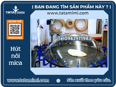 Hút nổi mica – Gia công mica uốn nổi theo yêu cầu.