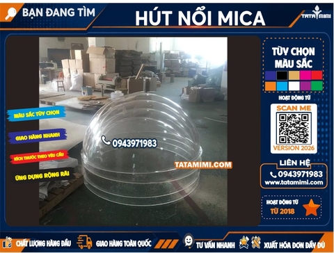 Quả cầu hút nổi mica trong 60cm