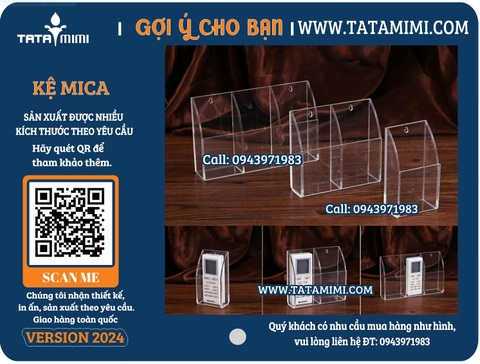 Kệ mica để điều khiển
