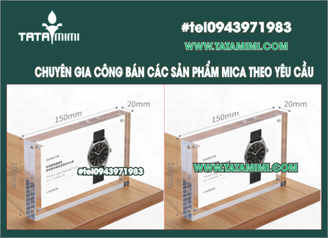 Khung mica để bàn mica Nam châm KTB1015-TM