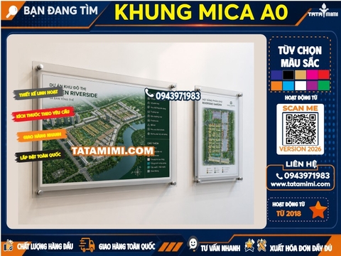 Khung hình mica cỡ A0