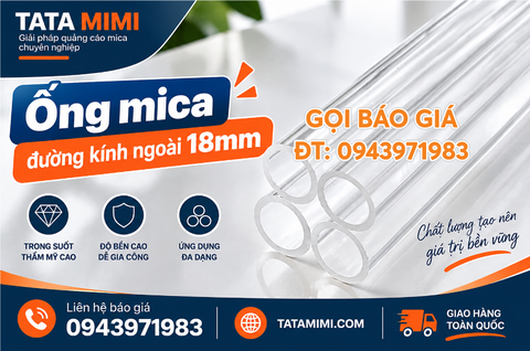 Ống mica Đường Kính 18mm