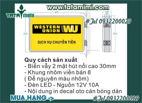 Thiết kế biển Western union