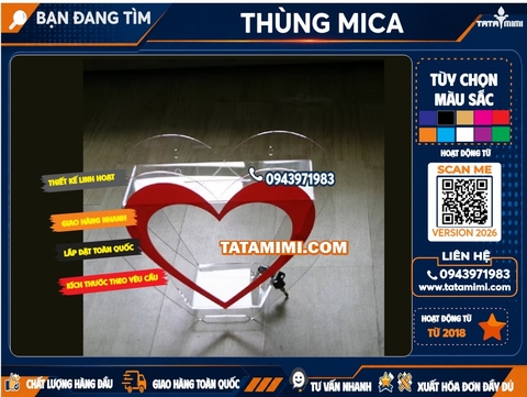 Thùng Trái Tim Kích Thước Bao Nhiêu? Giá Thùng Trái Tim Mới Nhất Hiện Nay