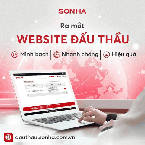 TẬP ĐOÀN SƠN HÀ CHÍNH THỨC VẬN HÀNH WEBSITE ĐẤU THẦU