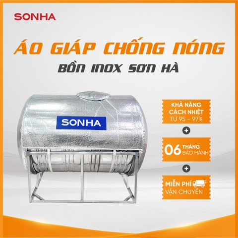 Áo giáp chống nóng bồn inox Sơn Hà ngang 1000L(F960)