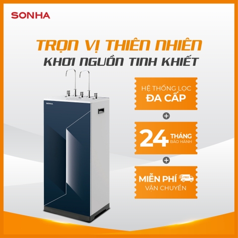Máy lọc nước RO Sơn Hà 3 chức năng N - L - N 9 lõi khối xanh thủy