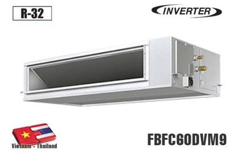 Điều hòa Daikin âm trần nối ống gió, 21.00BTU, inverter, 1 chiều lạnh, gas R32, FBFC60DVM9 / RZFC60EVM