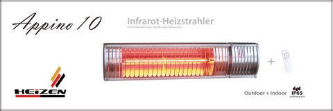 ĐÈN SƯỞI NHÀ TẮM HEIZEN KHÔNG CHÓI MẮT 1000W - ĐIỀU KHIỂN TỪ XA. APPINO10