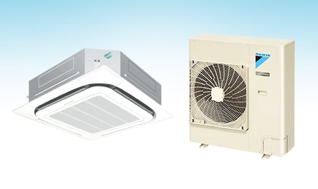 Điều hòa Daikin Âm trần Cassette, 30000BTU, 1 chiều, điều khiển từ xa, gas R410A. Model: FCNQ30MV1/RNQ30MY1 (3pha)