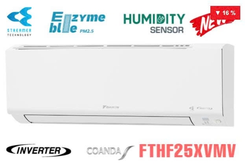 Điều hòa Daikin 2 chiều 9000BTU inverter gas R32 FTHF25XVMV