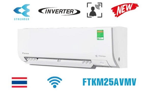 Điều hòa Daikin 9000BTU 1 chiều, inverter. Model: FTKM25AVMV