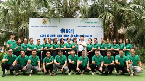 ẤM ÁP VÀ TRANG TRỌNG LỄ RA MẮT CÔNG ĐOÀN CƠ SỞ CÔNG TY TNHH NAVICOM VIỆT NAM
