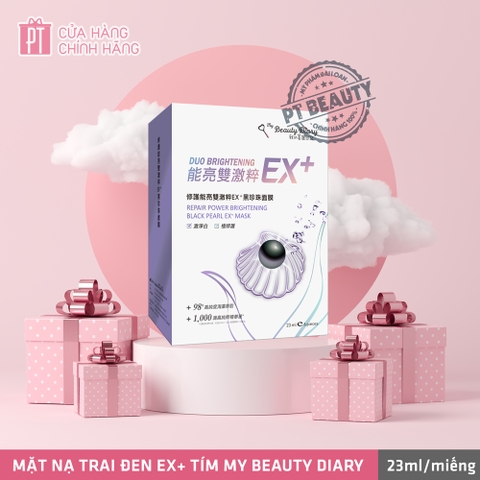 Mặt Nạ My Beauty Diary Ngọc Trai Đen Ex+ Tím - Repair Power Brightening Black Pearl EX+ Mask 6pcs