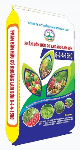 Phân hữu cơ khoáng Lam Sơn 6-4-4-15HC
