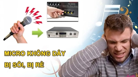 Nguyên nhân micro không dây kêu rột rẹt khó chịu ? Phải làm sao