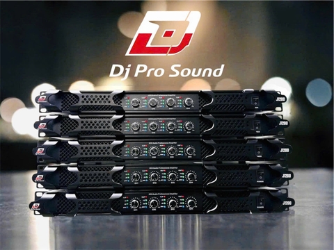 Cục Đẩy Công Suất 4 Kênh DJ Pro Sound J1200 – Main 1U Siêu Mỏng, 1200W/CH 8 Ohm