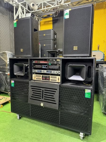 Loa kéo điện 5 bass 518 PRO, 2 bass 40 1 sub 50 2 loa 30, kèm 2 full 40, 5000w