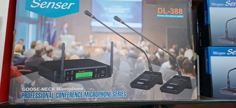 Micro Cổ Ngỗng Không Dây SENSER DL-388 – Micro Hội Nghị, Phòng Họp Tiện Lợi - 2 Mic