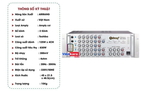 Amply Arirang 2400A - hàng chính hãng