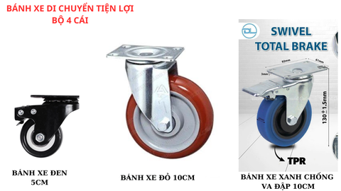 Bánh xe cho Loa Kéo| 4 Bánh