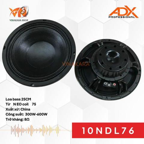 Loa Bass rời 25 2,5 tấc neo coil 75 mũi lõm, 10NDL76F