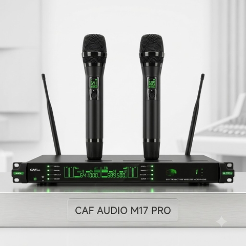 Micro Không Dây CAF Audio M17 Pro – UHF 200 Tần Số, Chuyên Dùng Sân Khấu, Show & Karaoke