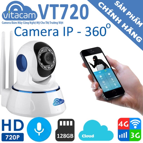 Camera IP Vitacam VT 720p hàng chính hãng chất lượng cao