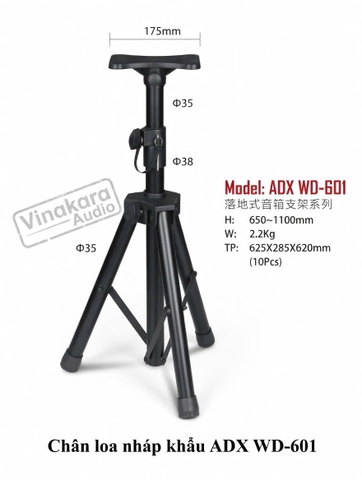 Chân loa ADX WD-601, cao chỉnh 65cm-110cm, loại dày bền đẹp