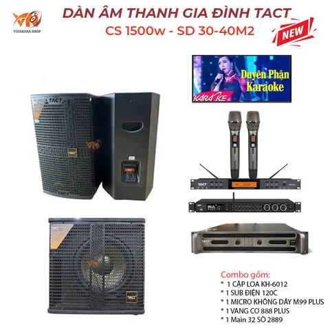Combo giàn karaoke TACT ,sử dụng cho gia đình ,SD30
