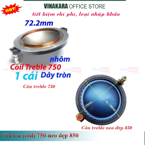 Coil loa treble 850 - neo 850 dẹp, xanh
