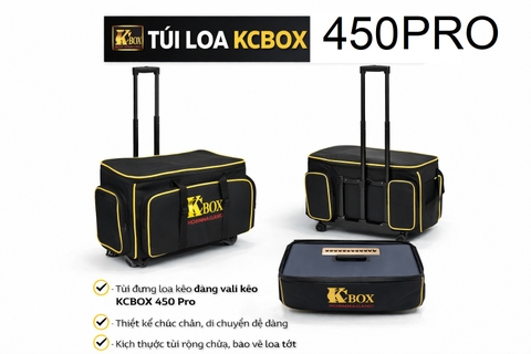Túi Loa KCBOX KC450 Pro Chính Hãng – Túi Đựng Loa Kéo Chống Sốc Cao Cấp