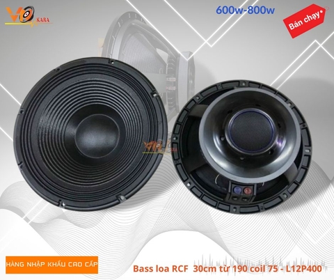 Củ loa Bass RCF 30cm, 3 tấc từ 190 coil 75 (L12P400)