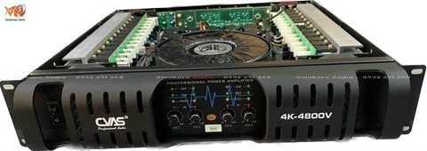 Cục đẩy CVSA 48 SÒ,  4K-4800V, 4 kênh x 800w, nguồn đồng xuyến