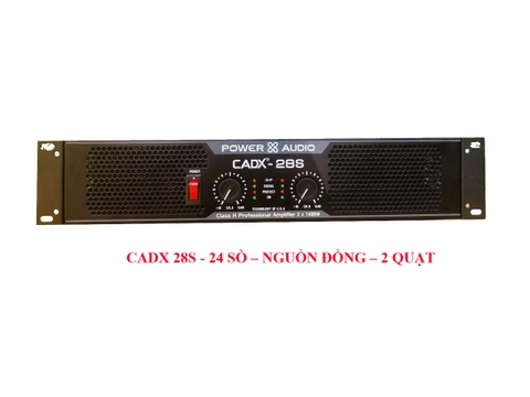 Cục đẩy công suất CADX-28S (24) sò, nguồn đồng, 600W/1 kênh.